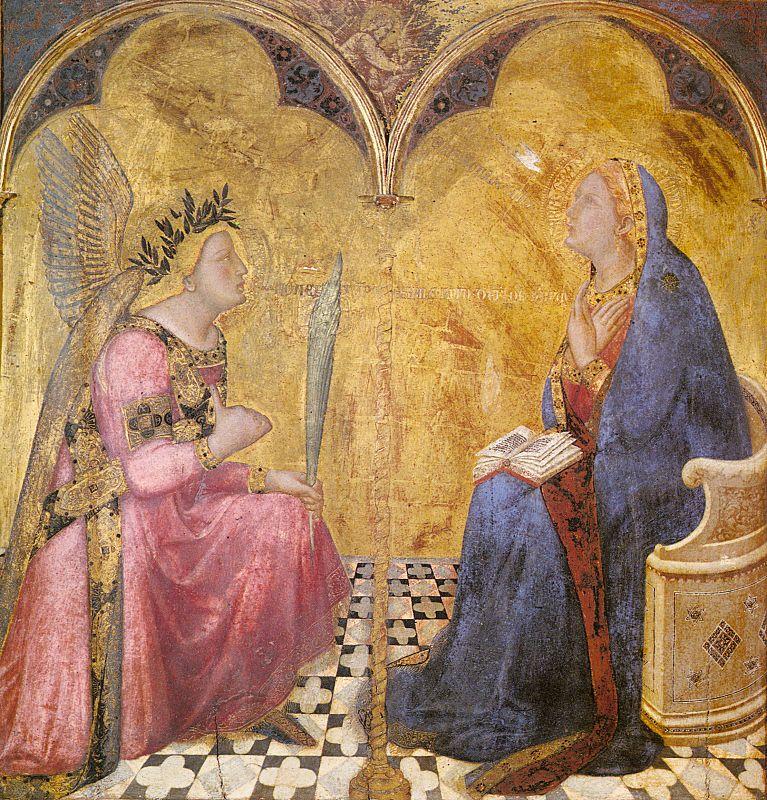 Ambrogio Lorenzetti Annunciation oil painting picture